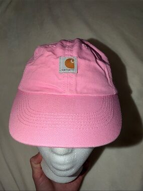Carhartt Pink Canvas Logo Baseball Cap